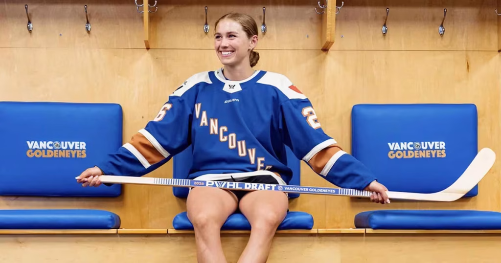 How Caroline Harvey fits with the Vancouver Goldeneyes
